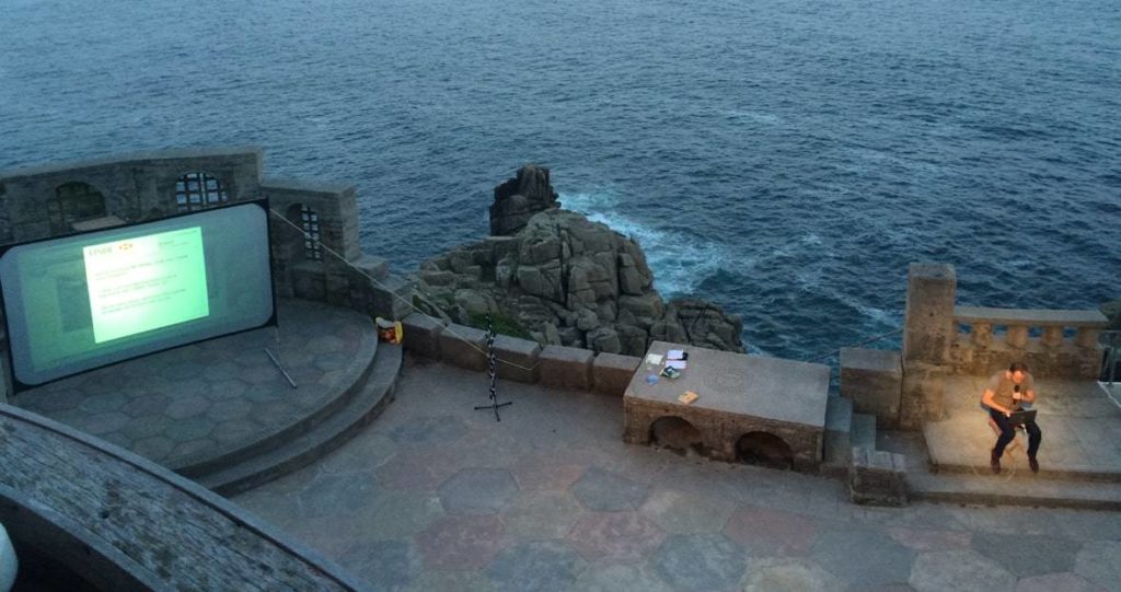 Skylight Outdoor Cinema Hire Minack Theatre Cornwall with Pop-up Screen