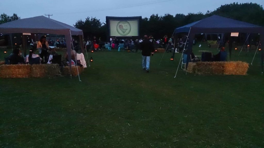 Skylight Outdoor Cinema Hire Biggin Hill Charity Fundraiser Event with Pop-up Inflatable Screen