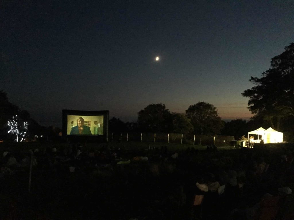 Skylight Outdoor Cinema Hire Pop-up Inflatable Screen Charity Event in Folkestone