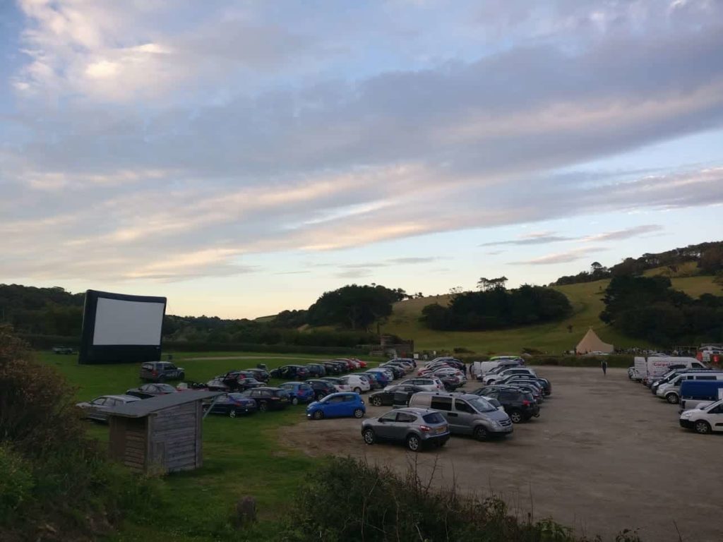 Skylight Outdoor Cinema Hire Drive-in Event with Pop-up Inflatable Screen