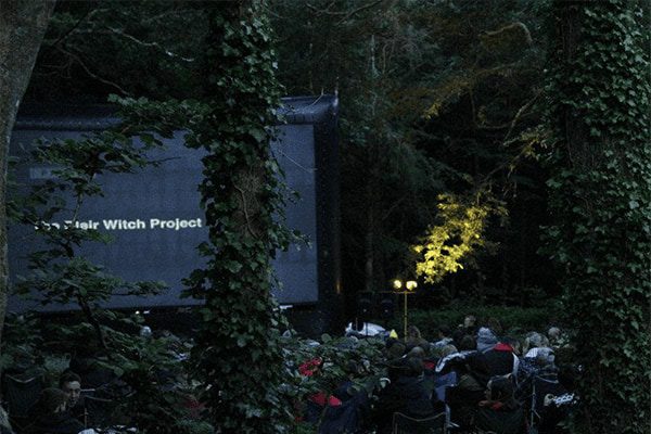 blair-witch Blair Witch Project Skylight Outdoor Cinema Hire Woods Horror Event with Inflatable Pop-up Screen